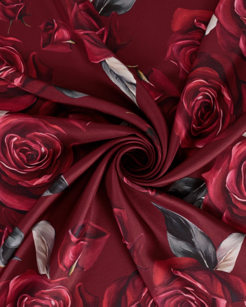 Rosalia Desen İpek Twill Eşarp